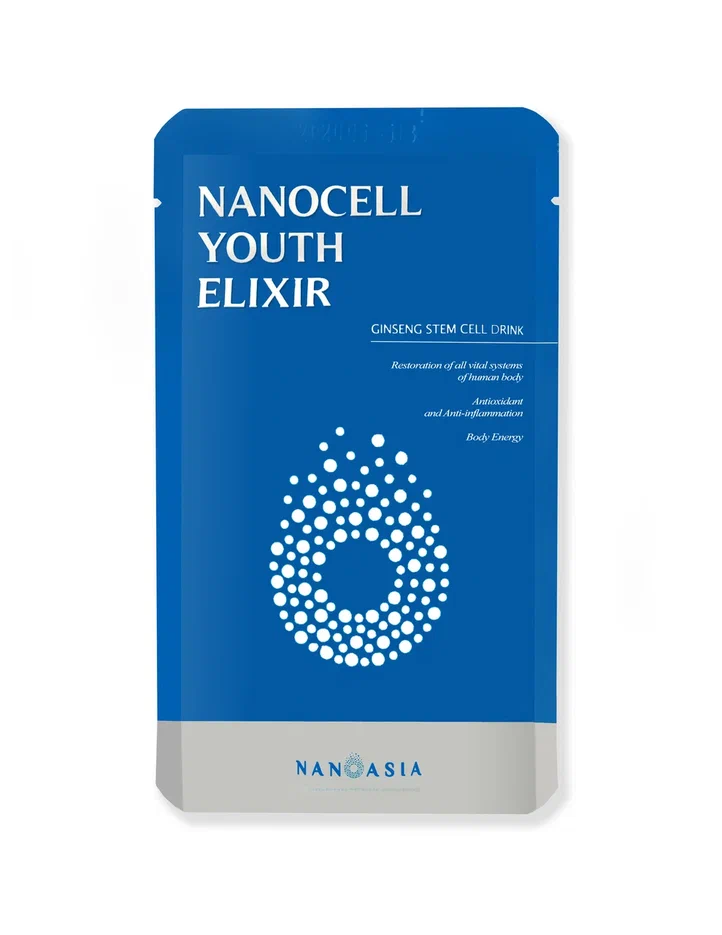 Напиток с добавлением экстракта женьшеня Nanocell Youth Elixir  1 пакетик х 90 мл - 0